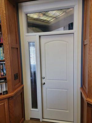 Custom Interior door with glass finish.