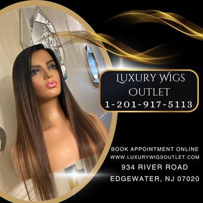 By appointment only.
 Luxury Wigs Outlet 934 River Rd. Edgewater, Nj. Mon-Sat 12pm-7:30pm Closed Sunday. Visit website for more info.