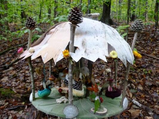 The Fairy Merry Go Round was one exhibit out of 40 that were at the Fairy House Festival.