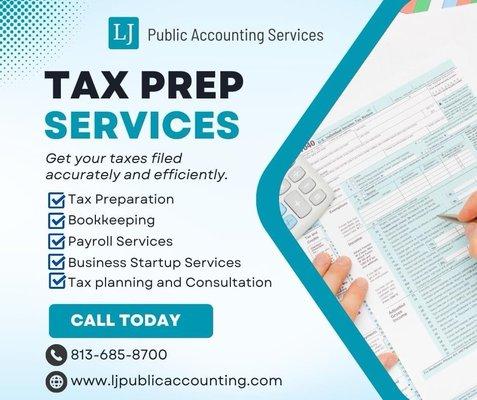 Tax preparation services in Brandon Florida