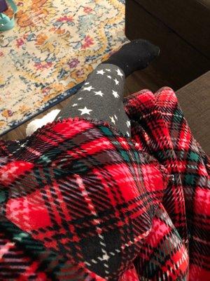 New Blanket and new pj's.