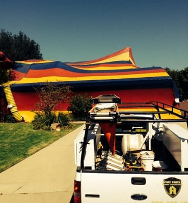 Fumigation of a single family residence in Northridge. Owners were very happy and grateful we provided them with the best price & service.