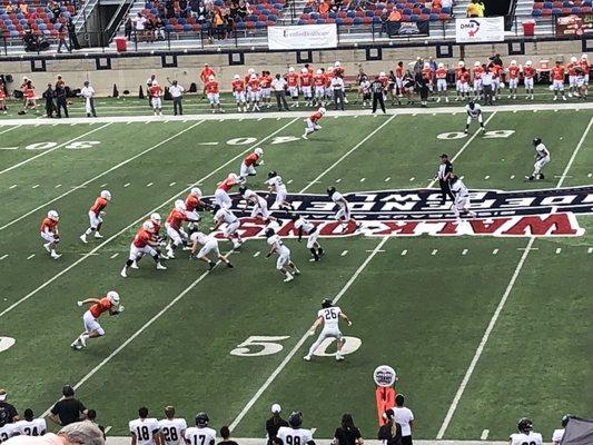 9/8/18 Independence Stadium. Shreveport, Louisiana. Battle on the Border VIII High School Football Showcase. Tigers v Aledo (Texas) Bearcats