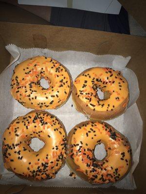 The patisserie makes these Halloween donuts for 7/11! They are amazing!! My 2 kids and I scarfed them down