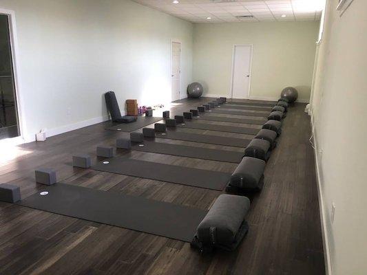 The Studio @ OpenBox Athletics on the 2nd Floor, featuring yoga, pilates, restorative, baby and me, and more