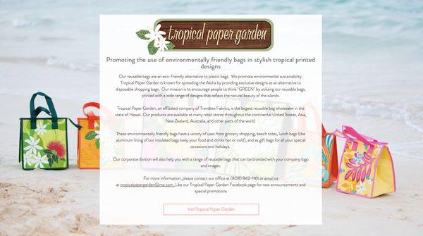 We are Tropical Paper Garden