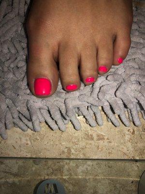 Tina my gel pedicure