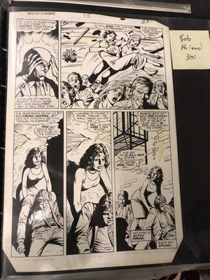 Original Comic Book Artwork offered for sale at the convention.