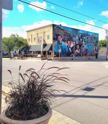 Beautiful mural across the street