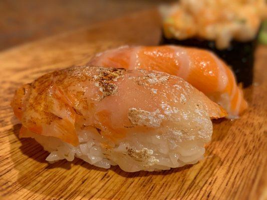 Seared Salmon Toro Nigiri