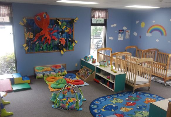 This is just one half of one of our bright, and cheerful Infant Classrooms!