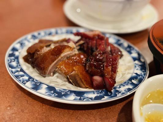 2 BBQ Combo - Roast Duck and Char Siu