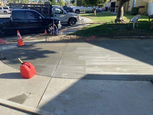 Driveway and patio foundation