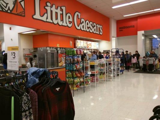 The cesspool that is the Passaic Little Caesars in Kmart.