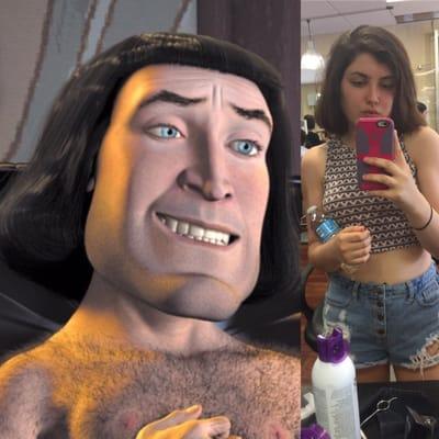 I look like Lord Farquad from Shrek. Enough said