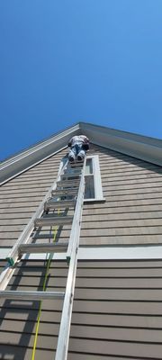 cedar clapboard siding repair plus painting