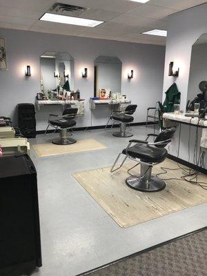 Inside the salon