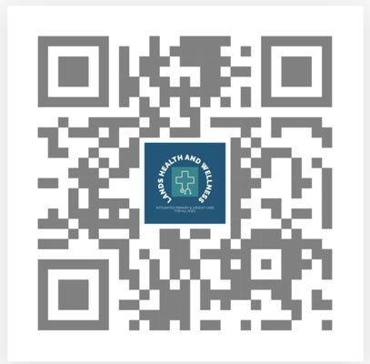 Scan QR code for website and office information