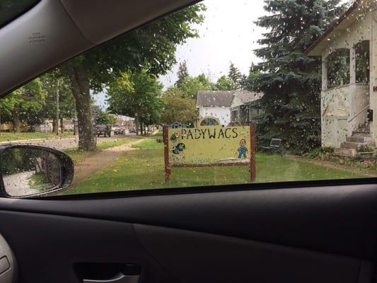 Entrance sign