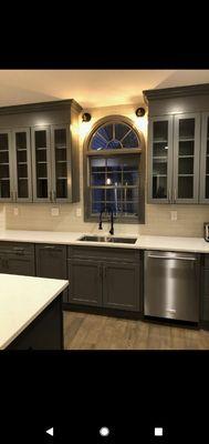 Custom kitchen installation