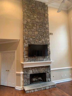 Country Villa fireplace