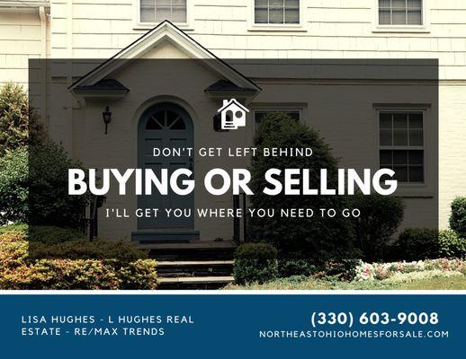 Buying a home or selling a home, I'd love to help!