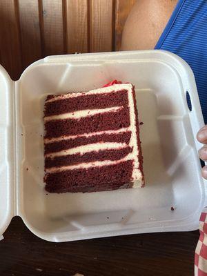 This is the 5 layer red velvet cake!  It was yummy!