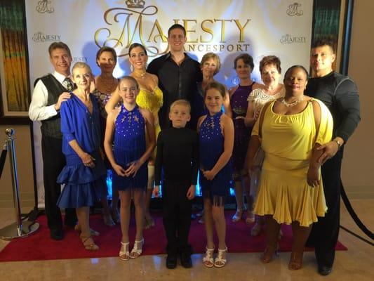 Congrats to the students at dancin' ballroom on 2nd place top studio at the majesty Dancesport competition in Orlando