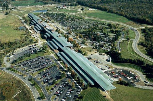 Arial View of Domino's Farms Office Park