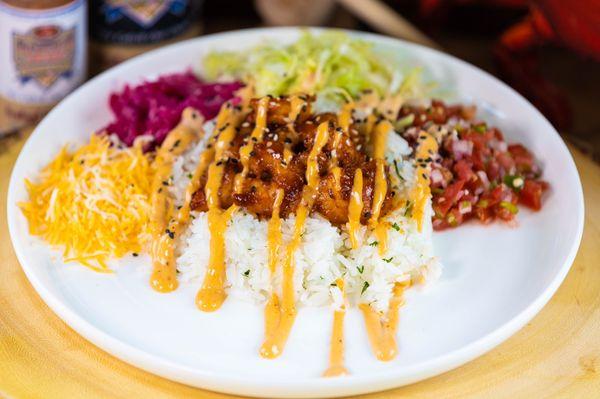 Korean BBQ Shrimp Bowl on November kitchen specials!