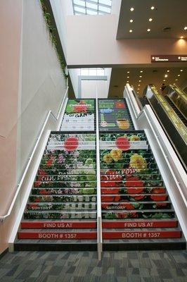 Vinyl Graphics on Stairs