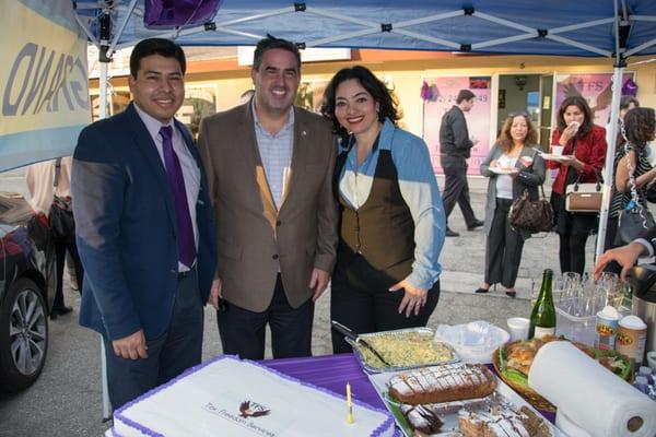 Downey Major Alex Saab celebrating with us at our ribbon cutting ceremony