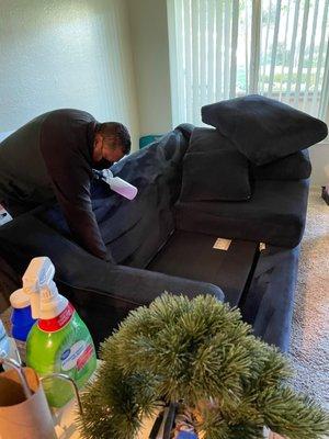 Sofa cleaning