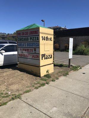 Signage with tenants listed on left