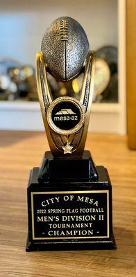 City of Mesa Parks and Recreation, Flag Football Champion Trophy