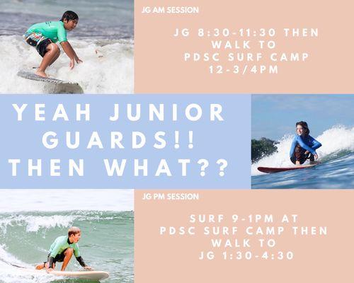 surf before or after junior guards