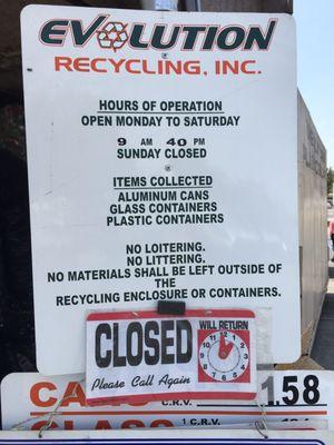 Evolution Recycling in Rosemead behind GW supermarket and U.S. Postal Office on Garvey and San Gabriel Blvd. Lunch 12P to 1P.