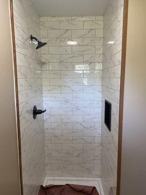 Tiled Shower & Plumbing