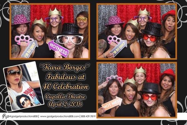 Kara's Fabulous at 40 Celebration Photobooth