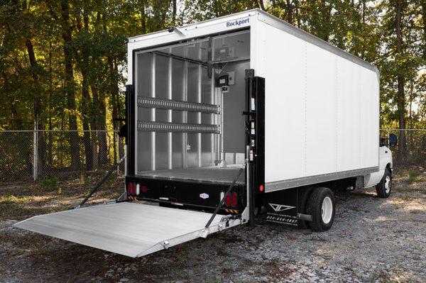 Delivery truck with refrigerated and ambient storage