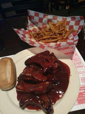 Yummy half rack and fries