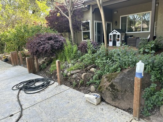 Never finished the retaining wall that his SISTER IN LAW designed for us. He doesn't mind screwing his own family over