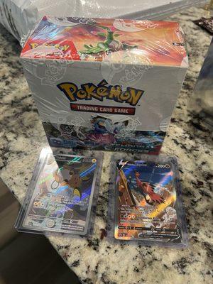 Bought a Pokemon Temporal Forces booster box and traded for some singles