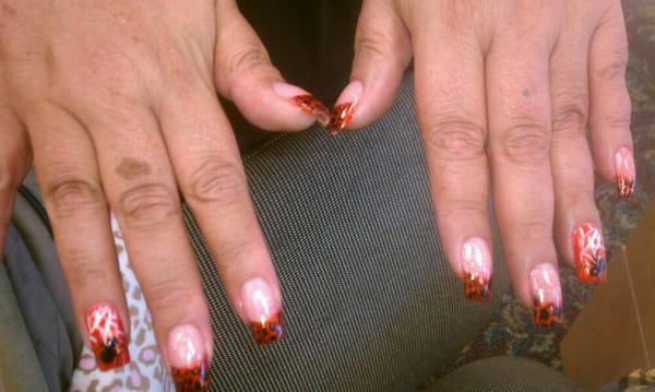 Nails and artwork by Amy