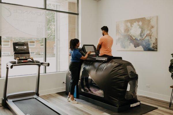 We use innovative techniques to make you feel better, faster -- such as the AlterG Anti-Gravity Treadmill™.