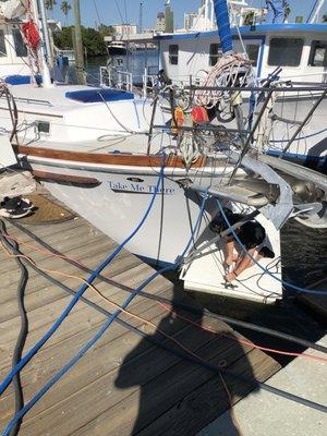 Name and logo going on the boat!