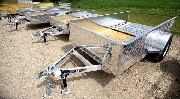 Aluminum utility trailers.