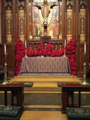 Alter for Christmas Eve.