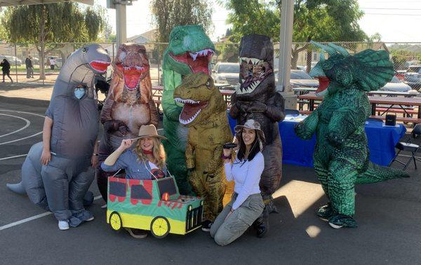 Office Staff have a ROARing good time at the Halloween Parade