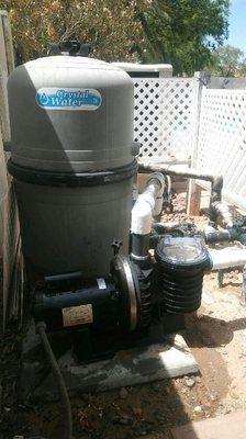 Replaced a customer's pump at a huge discount with a refurbished motor.